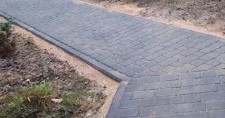 Укладка тротуарной плитки на основание в Химках в октябре