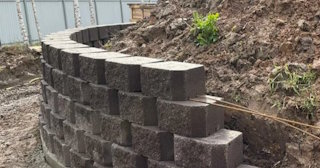 Установка подпорной стенки в Химках в октябре